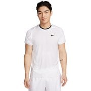 コート アドバンテージ Dri-FIT テニストップ FD5321 102 ホワイト/ブラック Sサイズ [テニス 半袖シャツ メンズ]