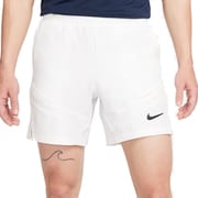 コート アドバンテージ Dri-FIT 18cm テニスショートパンツ FD5337 100 ホワイト/ホワイト/ブラック XLサイズ [テニス ショートパンツ メンズ]