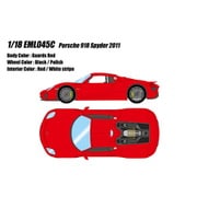 EML045C 1/18 ポルシェ 918 スパイダー 2011 ガーズレッド [レジンキャストミニカー]
