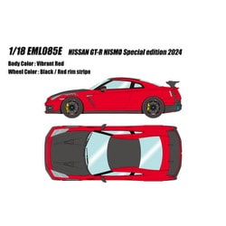 EML085E 1/18 日産 GT-R ニスモ スペシャルエディション 2024 バイブラントレッド [レジンキャストミニカー]
