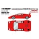 EML088F 1/18 ランボルギーニ カウンタック LP5000 QV 1988 with Rear wing レッド タンインテリア [レジンキャストミニカー]