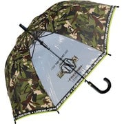 長傘 55cm ジャンプ式 リーフカモフラージュ カーキ 554-037