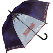 長傘 55cm ジャンプ式 クールタイダイ ネイビー 554-042