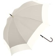 長傘 60cm ジャンプ式 バイカラー グレージュ 714-057