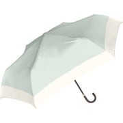 折りたたみ傘 婦人用 Natural Basic 55cm くすみバイカラー 55cm 手開き式 グラスファイバー骨(親骨) 耐風仕様 ミントグリーン 724-057