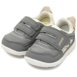 IFME ワンベルトベーシックカラースニーカー 204302 GREY 12cm [ウォーキングシューズ ベビー]