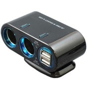 JB011 [2WAY Wソケット USB付 12V/24V共用 1年保証]