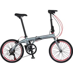 電動アシスト自転車 TRANS MOBILLY NEXT206 タイヤサイズ：20×1.5 外装6段変速 グレー