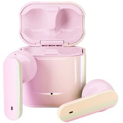 完全ワイヤレスイヤホン Bluetooth対応 インナーイヤータイプ ピンク PG-BTE18TW2PK