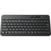ワイヤレス キーボード Bluetooth 無線 メンブレン テンキーレス コンパクト 日本語配列 抗菌 ブラック TK-CM10BMKBK