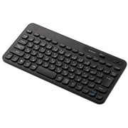 ワイヤレス キーボード 無線 2.4GHz メンブレン テンキーレス コンパクト 日本語配列 抗菌 ブラック TK-CM10DMKBK