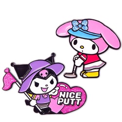 MMM002 [マイメロディ ＆ クロミ ゴルフ マーカ―（クリップタイプ）]