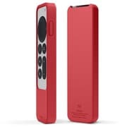 Apple TV 4K 2022 / AppleTV 4K 2021 対応 リモコン ケース Siri Remote コントローラー 用 レッド EL_AT2CSSC2R_RD