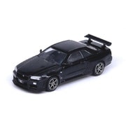 IN64-R34VS-BLA 1/64 日産 スカイライン GT-R R34 V-SPEC II ブラック [ダイキャストミニカー]