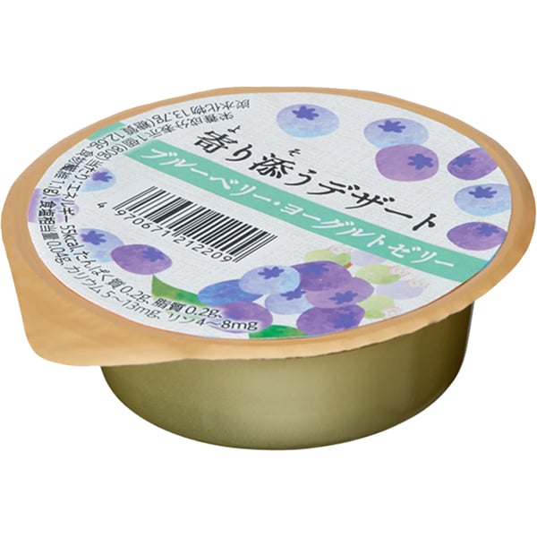寄り添うデザート ブルーベリーヨーグルトゼリー 80g [期限切迫商品（賞味期限：2025年8月29日）]