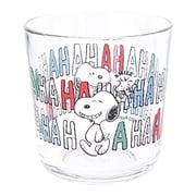 605144 [「PEANUTS （ピーナッツ）」 スヌーピー＆ウッドストック グラス ワイド タンブラー 約280ml HAHAHAシリーズ]