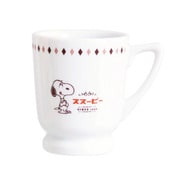 「PEANUTS (ピーナッツ)」 スヌーピー マグカップ 約190ml レトロカフェ SNOOPY RETORO CAFE 609120