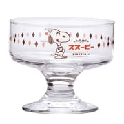 609124 [「PEANUTS （ピーナッツ）」 スヌーピー ガラス デザート グラス 約240ml レトロカフェ SNOOPY RETORO CAFE]