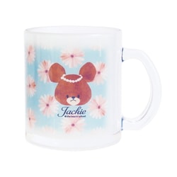 「くまのがっこう」 ジャッキー ガラス マグカップ フラワーワークス FlowerWorks かんむり 784102