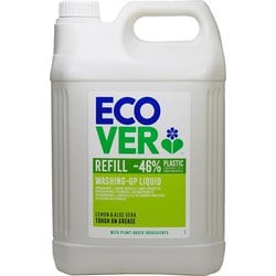 エコベール 食器用洗剤 詰め替え用 レモンの香り 大容量 5000ml [台所用洗剤 手に優しい 植物由来 油汚れ 手荒れ]