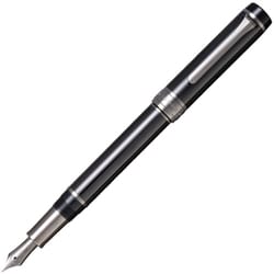 CYLINT 万年筆 ブラックステンレス 細字 F 10-5070-220