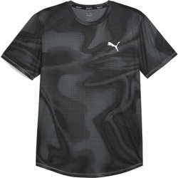 RUN FAVORITE AOP Tシャツ 524549 51 PUMA Black-Q1 print Mサイズ [ランニングウェア シャツ メンズ]