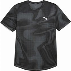 RUN FAVORITE AOP Tシャツ 524549 51 PUMA Black-Q1 print Lサイズ [ランニングウェア シャツ メンズ]
