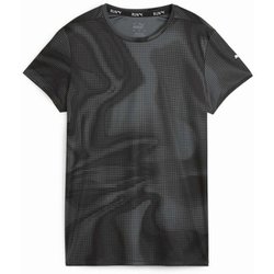 RUN FAVORITE AOP Tシャツ 524573 51 PUMA Black-SS24 Psychedelic Sサイズ [ランニングウェア シャツ レディース]