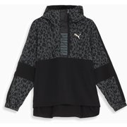 トレーニング トレイン エッジ クロス ウーブン ハーフジップ ジャケット 525202 01 PUMA Black Lサイズ [ランニングウェア シャツ メンズ]