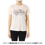 スペシャルエディションプリントショートスリーブTシャツ AWT4107Y OUK クォーツピンク Lサイズ [ランニングウェア シャツ レディース]
