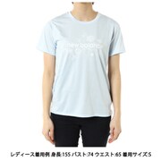 スペシャルエディションプリントショートスリーブTシャツ AWT4107Y QRR クアリーブルー Mサイズ [ランニングウェア シャツ レディース]