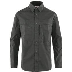 アビスコ トレイルシャツ メンズ Abisko Trail Shirt LS M 12600194 030 Dark Grey Sサイズ [アウトドア シャツ メンズ]