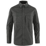 アビスコ トレイルシャツ メンズ Abisko Trail Shirt LS M 12600194 030 Dark Grey Sサイズ [アウトドア シャツ メンズ]