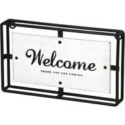 サインデコ アイアンWフレーム 壁掛け Welcome Mサイズ DTDT2521