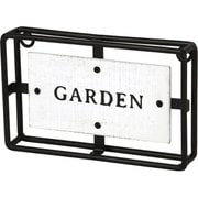 サインデコ アイアンWフレーム 壁掛け GARDEN Sサイズ DTDT2540