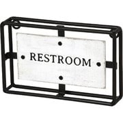 サインデコ アイアンWフレーム 壁掛け RESTROOM Sサイズ DTDT2560