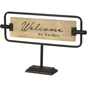 サインデコ アイアンスタンド ウッドプレート Welcome DTDT2480