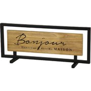 サインデコ アイアン脚付き ウッドプレート Bonjour DTDT2510