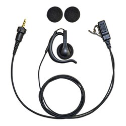 高耐久仕様 トランシーバー用 イヤホンマイク （スポンジ付き耳掛けスピーカータイプ/KENWOOD 防水1Pinプラグ対応） FPG-29KWP