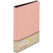【限定】2024年4月始まり手帳 A5 マンスリー ジウリスダイアリー ライトピンク FD2904-24-38