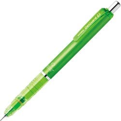シャープペン 芯が折れないシャープペンシル デルガード 0.5mm ノック式 本体色：ライトグリーン P-MA85-N2-LG