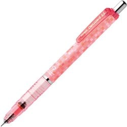 シャープペン 芯が折れないシャープペンシル デルガード 0.5mm ノック式 本体色：スクエアピンク P-MA85-N2-SQP