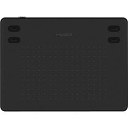 ペンタブレット Inspiroy 筆圧レベル：8192 読取り解像度：5080LPI 4つのプログラム可能なプレスキー搭載 コスモブラック RTE-100-K