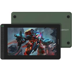 液晶ペンタブレット/Kamvas 13 + K20/13.3インチ/8個のショートカットキー搭載/左手デバイス・バッテリー不要デジタルペン付属/スタンド付属/グリーン GS1331-G