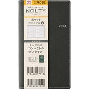 ウィークリー NOLTY(ノルティ) ポケットカジュアル2(ダークグレー) 2024年4月始まり手帳 2024-9052