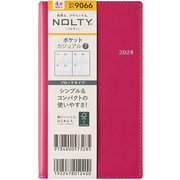 ウィークリー NOLTY(ノルティ) ポケットカジュアル7(ローズ) 2024年4月始まり手帳 2024-9066