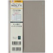 NOLTY(ノルティ) アクセスB6マンスリー 日曜始まり(グレー) 2024年4月始まり手帳 2024-9505