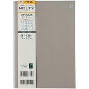 NOLTY(ノルティ) アクセスA5マンスリー 日曜始まり(グレー) 2024年4月始まり手帳 2024-9515