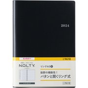 ウィークリー NOLTY(ノルティ) リングA5-2(黒) 2024年4月始まり手帳 2024-9618
