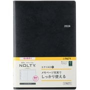 ウィークリー NOLTY(ノルティ) エクリA5-1(ブラック) 2024年4月始まり手帳 2024-9671